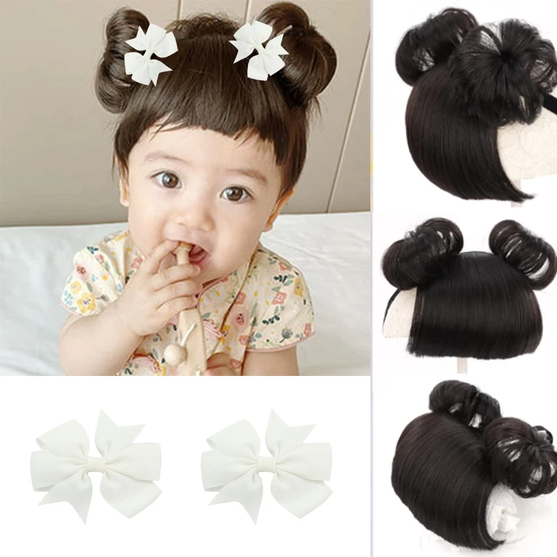 

Kids' Wig Braid Headband with Fake Bangs-Adjustable Buckle Design for Cosplay&Dress-Up Hair Accessories. del cabello para niños