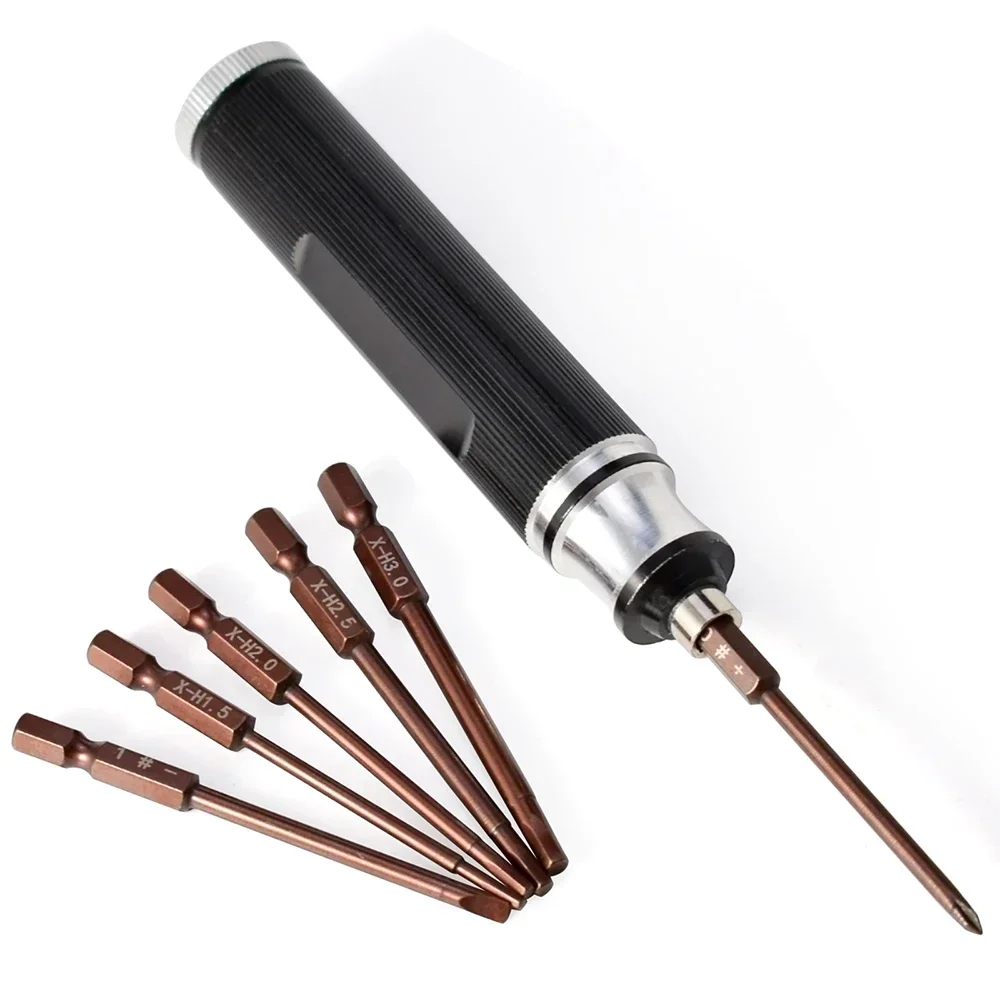 Wkrętak RC 6w1 Magnetyczny wkrętak sześciokątny 1.5 2.0 2.5 3.0mm Zestaw wkrętaków do RC Car Rc Helicopter Drone Repair Tool