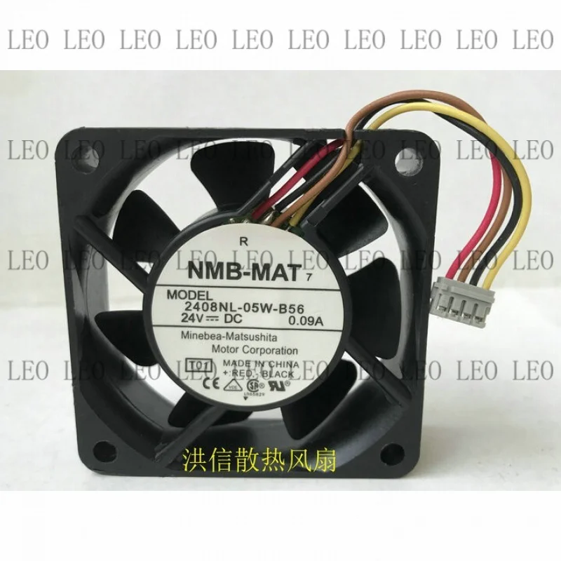 

FF for NMB-MAT 2408NL-05W-B56 6020 24V 0.09A 4Pin Drive cooling fan