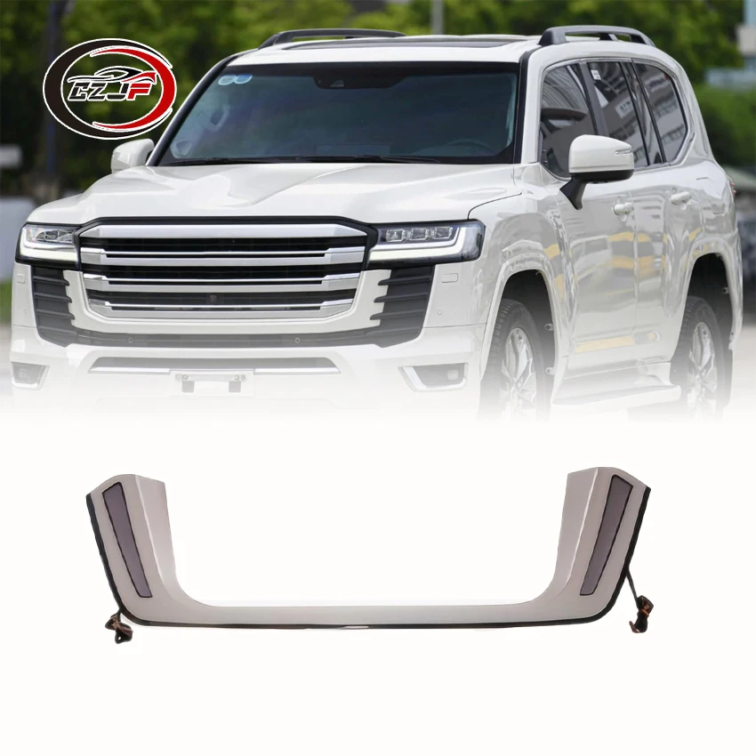 

CZJF License Plate With Lights Behind for Toyota Land Cruiser LC300 2021 License Plate Frame With Lights