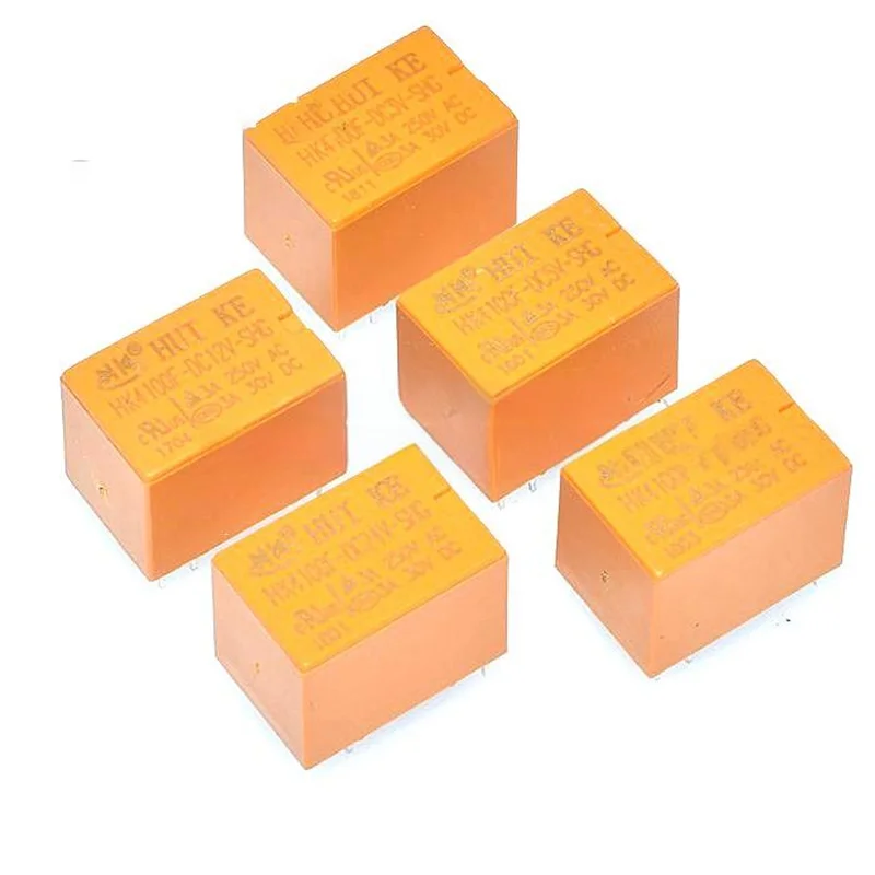 10 Uds relé HK4100F-DC3V 5V 9V 12V 24V-SHG 3A 6 pines 4100 juego de relés para electrónica