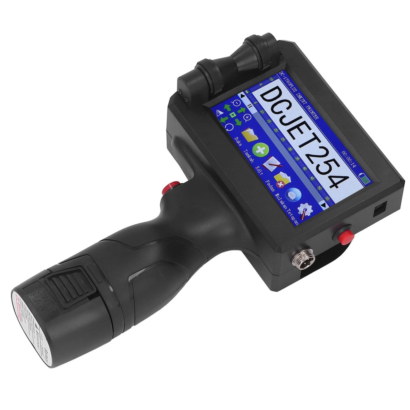 مجموعة طابعات نفث الحبر المحمولة المحمولة المحمولة عالية السرعة الطباعة الواضحة HD LED شاشة تعمل باللمس 4 كوب أساسي طقم طابعة نافثة للحبر المحمولة