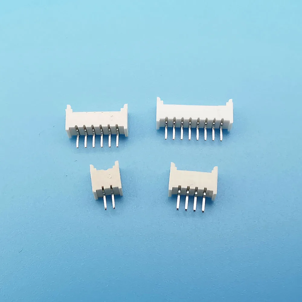 100Pcs Micro JST 1.25mm 2P 3P 4P 5P 6P 7P 8P 9P 10Pin Male Female Connector Housing Pin Header Curved/Straight Needle