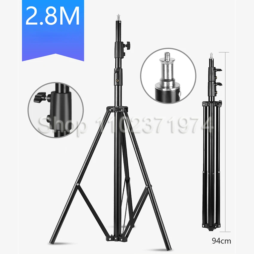 280cm Photo Heavy Duty Rack Video Studio Tripod Big Strong Support Stands For Photography Softbox LED Flash Spot Ring lamp