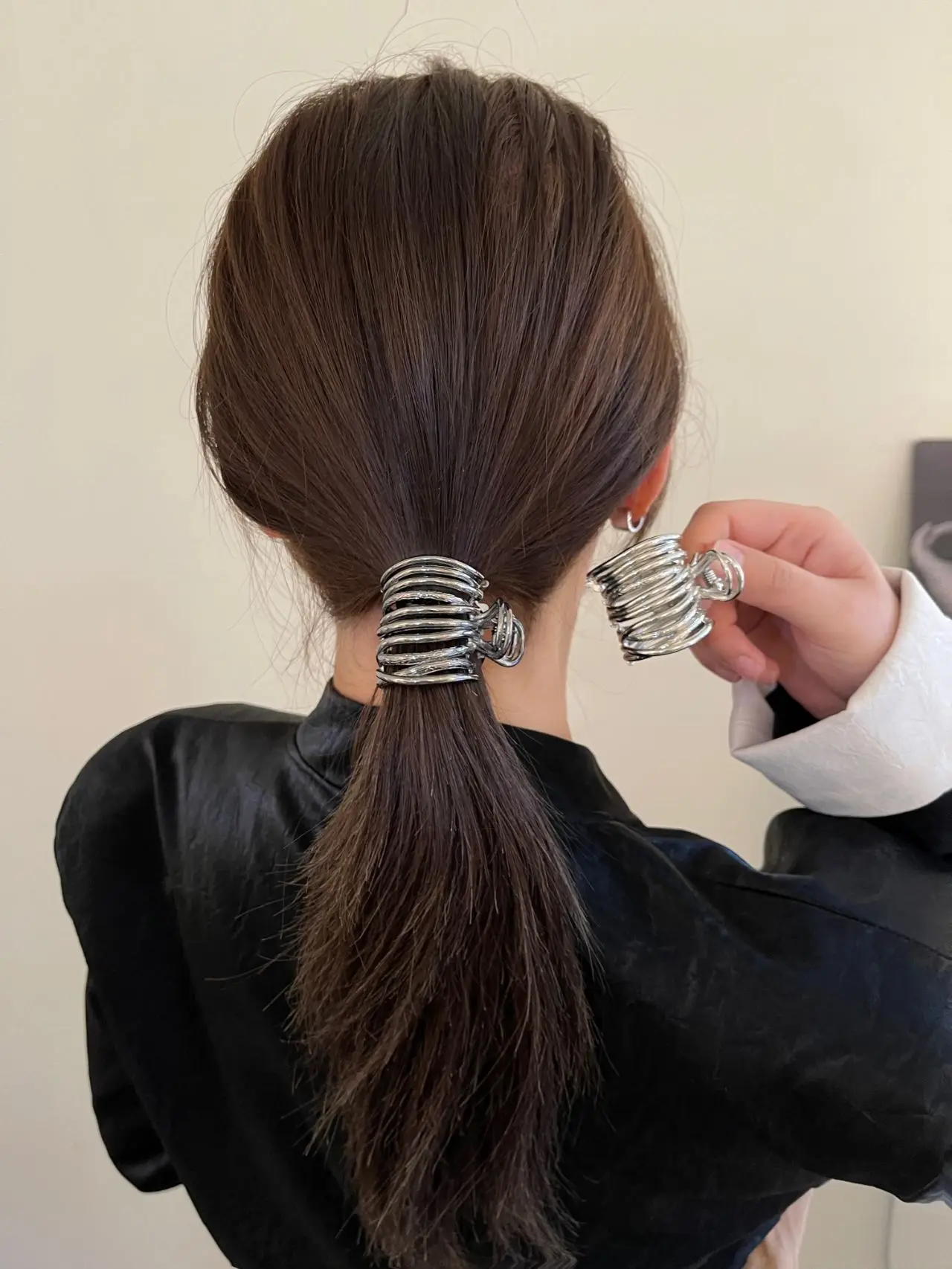 3cm Punk y2k Hair Clips Metal Small Hairclaws  Pony Hair Half Up Hairstyle Hair Accessories for Girls and Women