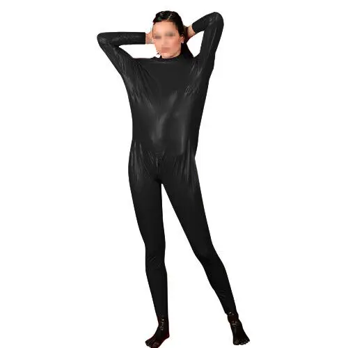 

Latex Catsuit Gummi Fetish Club Cosplay Schwarz Lose Bodysuit Anzug 0.4mm Halloween Masquerade S-XXL