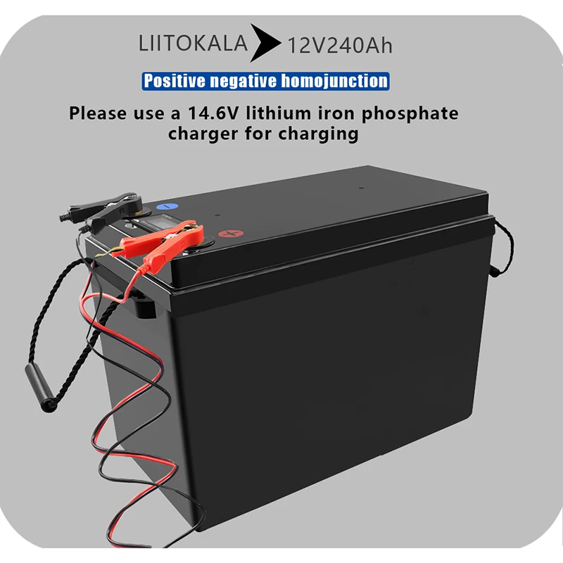 LiitoKala 12V 240Ah LiFePO4 Battery Lithium Power Batteries For 12.8V RV Campers Golf Cart Off-Road Off-grid Solar Wind