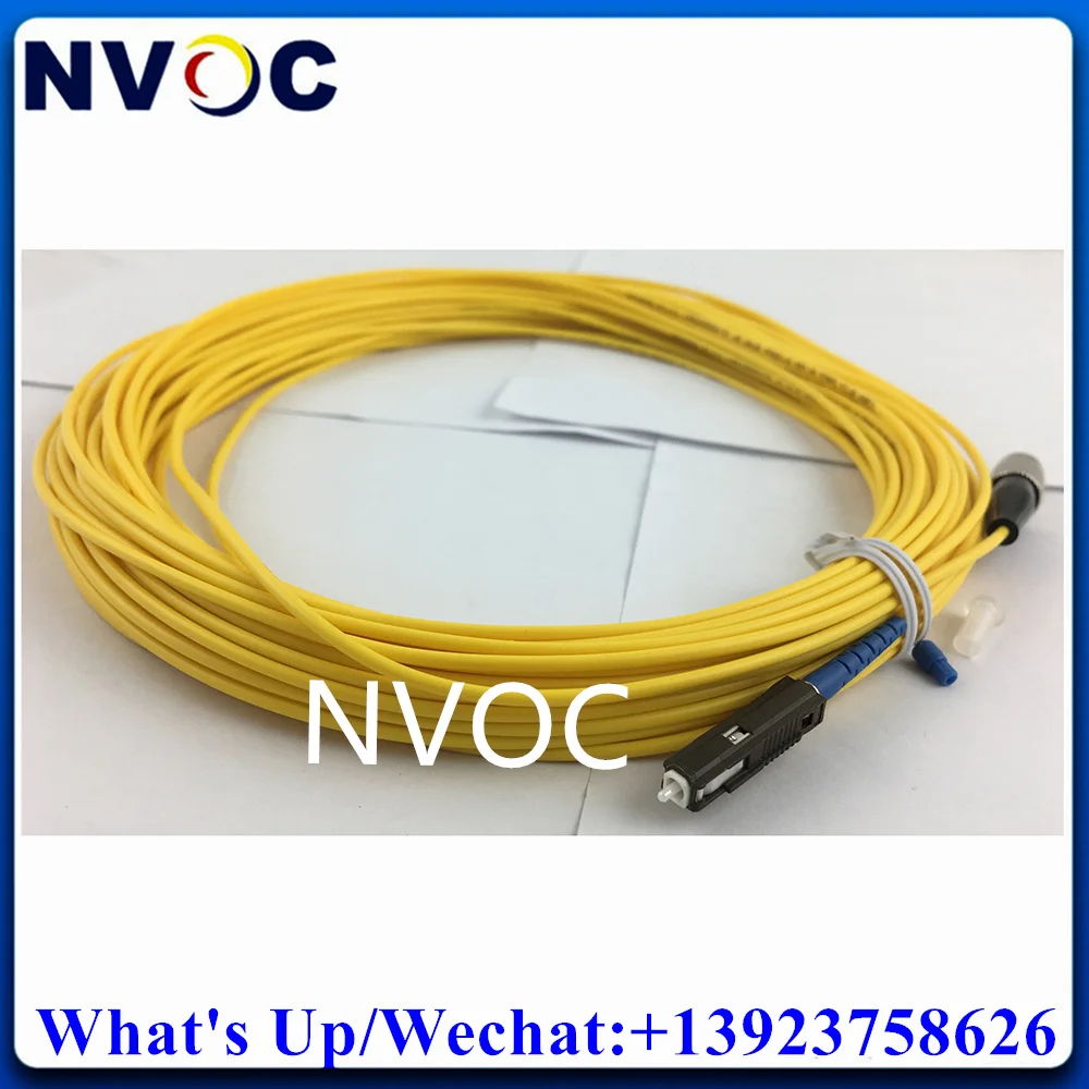 10Pcs MU to FC Single Mode Simplex SM,SX 2.0mm 1/2/3/5M Yellow LSZH 1Core Fiber Optical Patch Cord Cable Jumper Connector