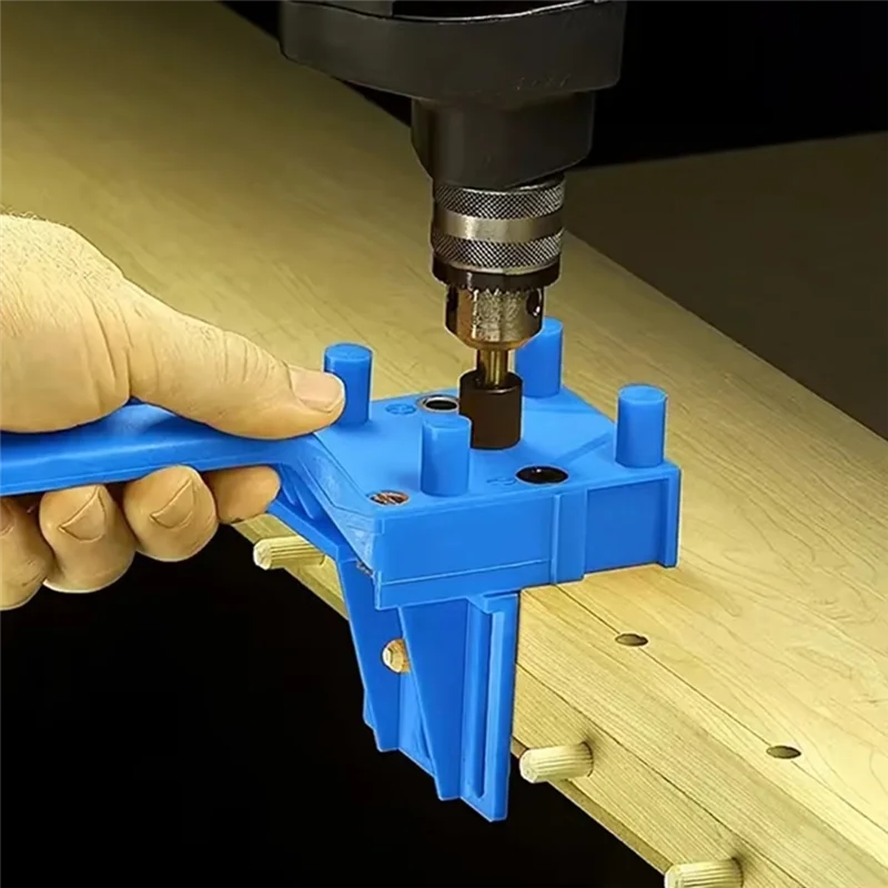 

ABKJ-41Pcs 6/8/10Mm Drill Bit Woodworking Dowel Jig Drilling Doweling Hole Saw Drill Guide Hole Locator