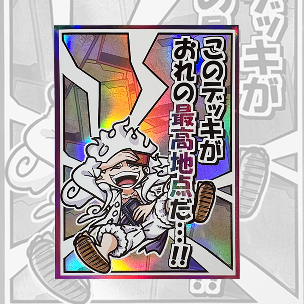 

67x92mm 60pcs Cartoon Card Sleeves Holographic Trading Card Sleeves Board Game Card Cover for MGT/YGO/PKM Card Games