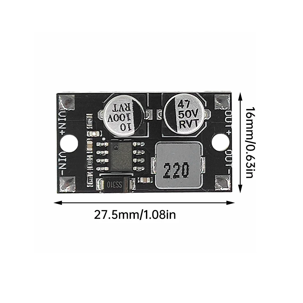 Módulo de potencia Buck Mini DC-DC, convertidor de CC, entrada de 5-80V a 5V, 9V, 12V, 24V, salida, módulo de sustrato de aluminio