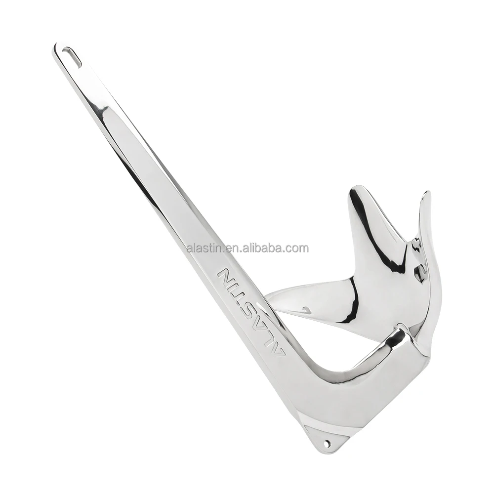 1-80kg Bruce Style Anchor Stainless Steel 316 Marine Hardware High Mirror Polish Boat Anchors