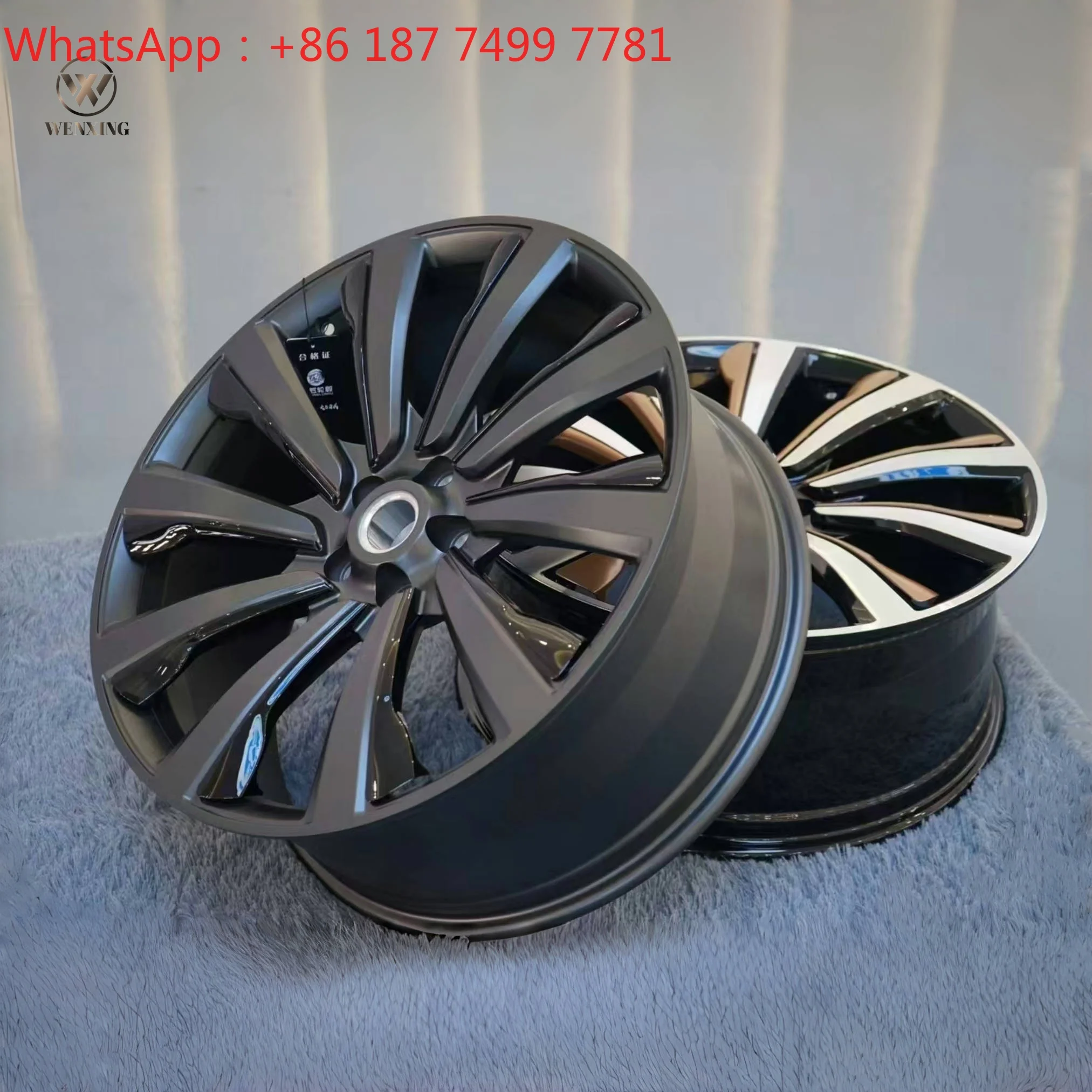 Custom Staggered Concave Five Spoke Forged Aluminum Wheels 30mm/43mm ET 5x120 22-24 Inch Luxury SUV Rims