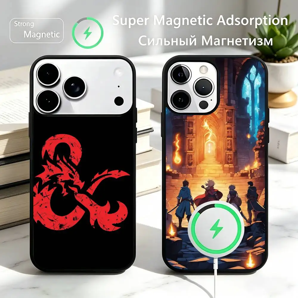 D&D Dungeons and D-Dragons Game Phone Case For iPhone17,16,15,14,13,12,11 Plus,Pro Magnetic with Magsafe Wireless Charging