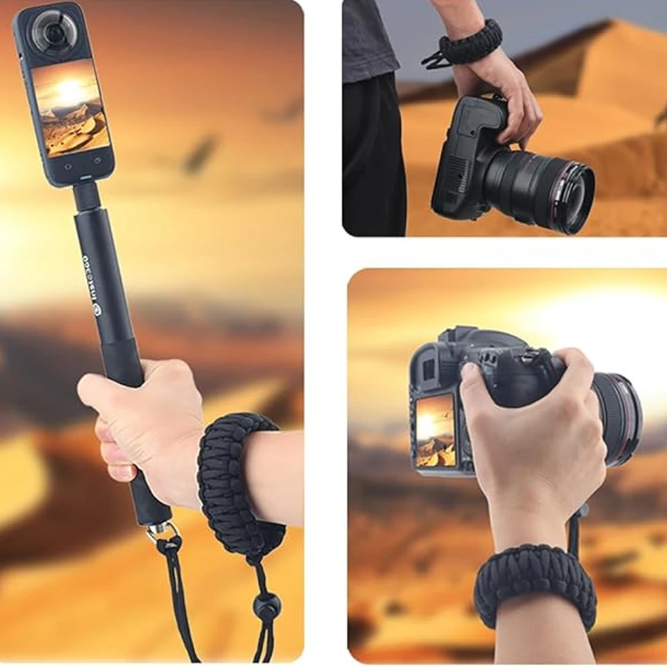 Hand Wrist Strap For Insta360 X5 1/4 Screw Accessories For GO PRO Hero 13 12 11 10 DJI OSMO Action Cameras Anti-Lost Weave image 6
