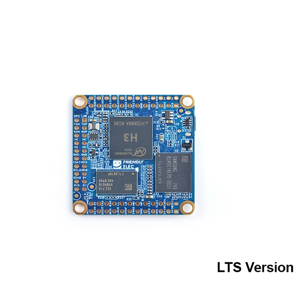 NanoPi NEO Core 512Mb Allwinner H3, Quad-core Cortex-A7 UbuntuCore with Mainline Kernel 4.x.y CPU Board with Male Pin-headers