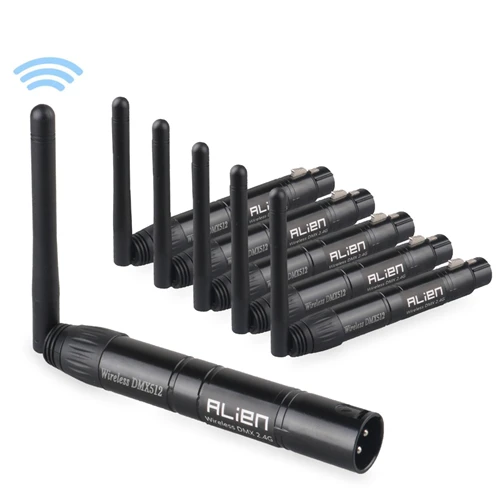 ALIEN DMX512 Draadloze Controller Ontvanger Zender 2.4G ISM Dif Communicatie Afstand 300 m voor Stage Par DJ Disco Bar verlichting