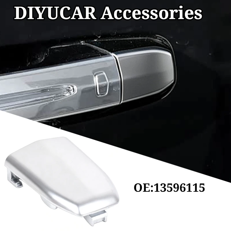 For Cadillac Escalade 2015-2019 ABS Silver Car Front Door Handle Small Cover Exterior Car Accessories OE:13596115