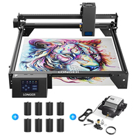 LONGER RAY5 20W Laser Cutting Engraving Machine + Air Assist Pump Kit + 8x Raiser Tools + Protective Goggles CNC Engraver Cutter