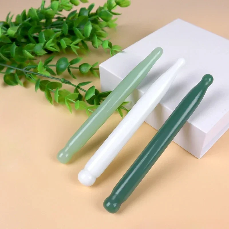 

Натуральный нефрит ручной работы, акупунктурная точка для лица, инструменты для лица Гуаша, массажная пластина, уменьшение отечности, массажер для подтяжки носа