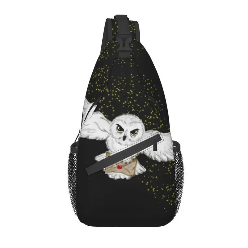 

Personalized Owl Flight Tote Bag Sling Bags for Men Cool Witch Magic Shoulder Chest Crossbody Backpack Cycling Camping Daypack