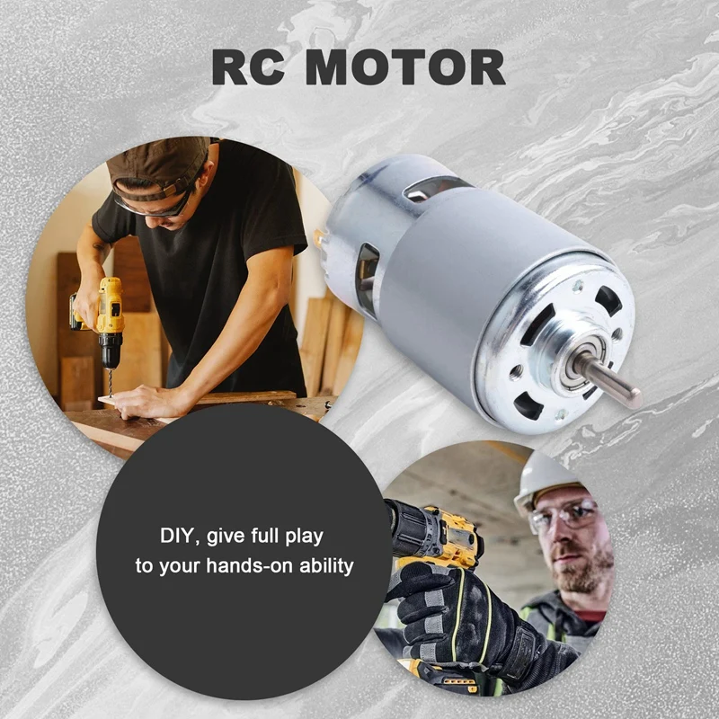 محرك ABPP-775 10000 دورة في الدقيقة تيار مستمر 12 فولت مخرطة 775 محرك مع مثقاب يدوي صغير تشاك وآلة طحن تصاعد قوس