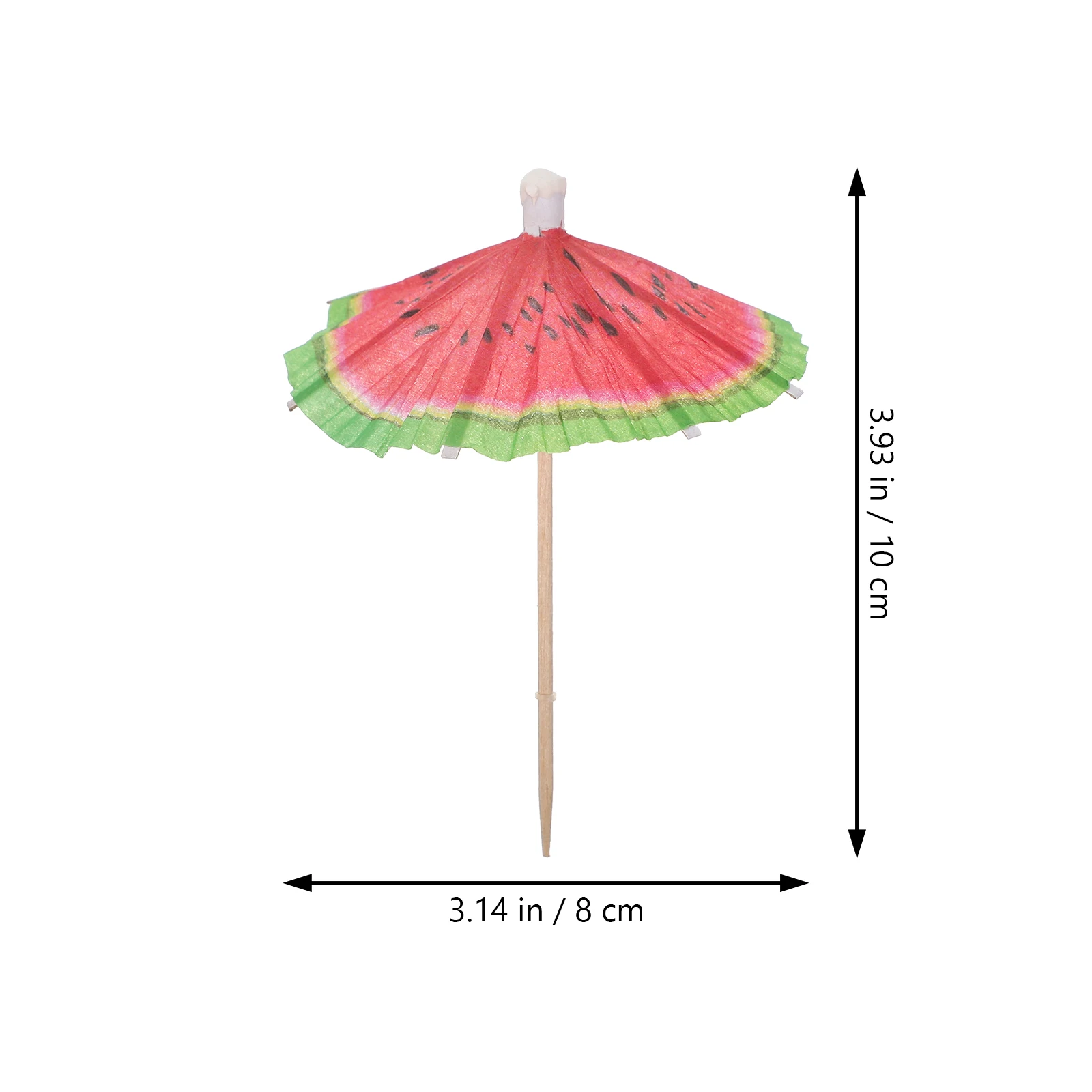 

40pcs Fruit Picks Umbrella Cocktail Picks Decorative Wooden Food Sticks For Party Appetizer Dessert Decoration Restaurant Bar