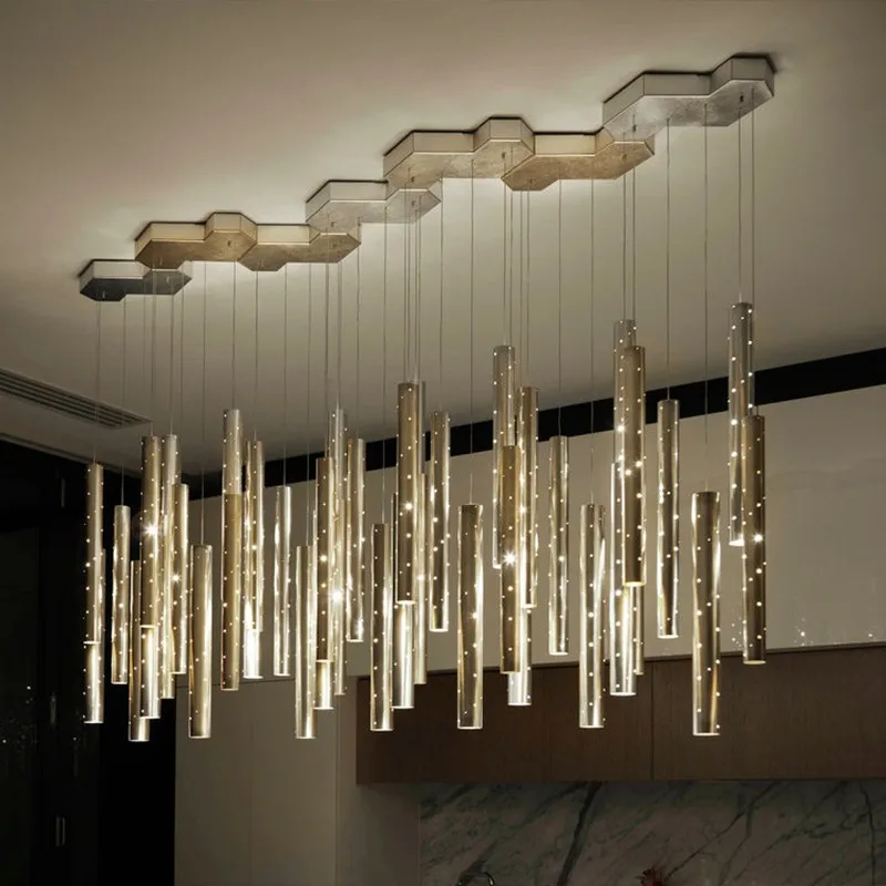 

LED Chandelier Dining Room Lighting Modern Nordic Gold/Silver Combinable Chandelier Living Room Home Decoration Bar Lighting