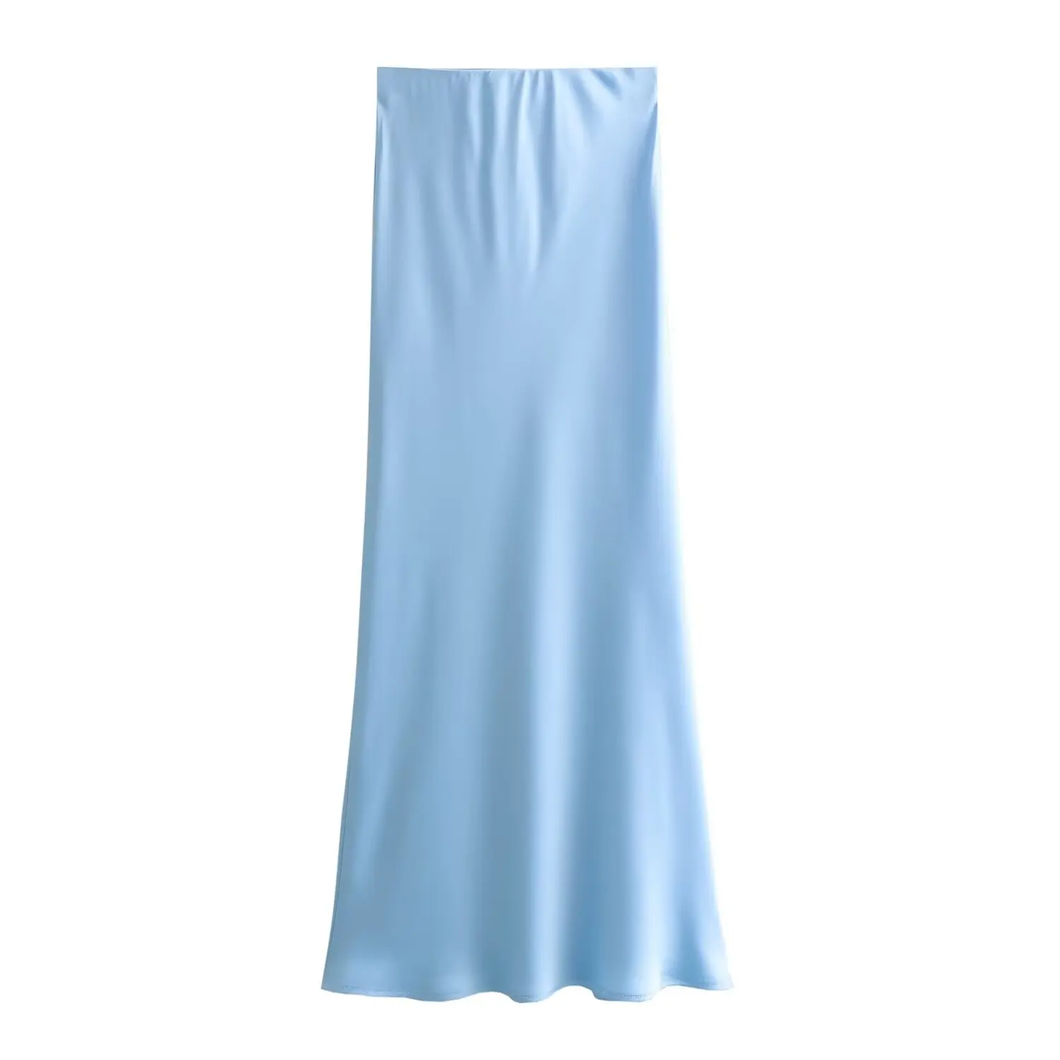 Satin Skirt Woman High Waist Elegant Long Skirts For Women Fashion Summer Midi Skirt Office Women's Skirts