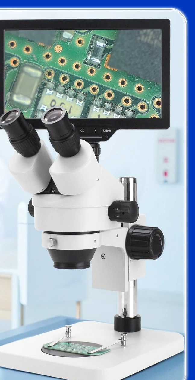 Binocular trinocular stereo microscope continuous magnification 7-45x Industrial Electronics BS7045