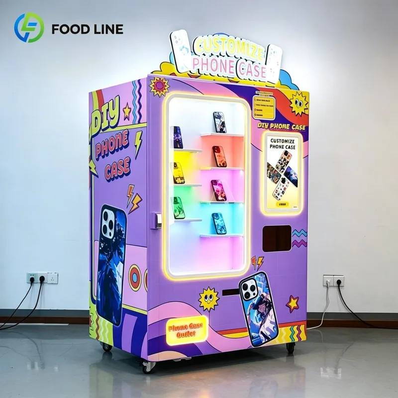 Diy Phone Case Vending Machine Custom Phone Cover Automatic Vending Equipment For Mall Retail FL Customized