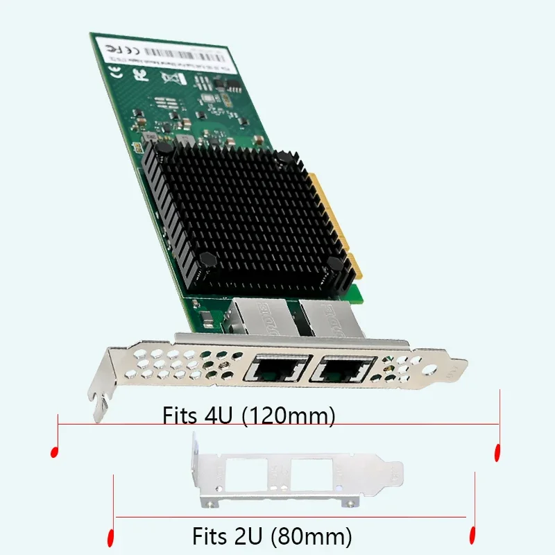 Per server PCI-E Intel X710-DA2 dual-port 10G NIC (SFP+) - Compatibile con PC industriale, adattatore Ethernet per acquisizione ESXi e visione