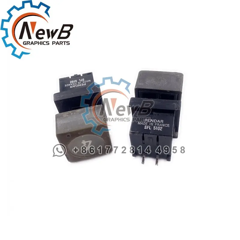 5 Pcs SFL 5102 Button Pushbutton Keyswitch For Polar 115 EMC Guillotine Control Panel Cutting Machine Cutter Guillotine Paper