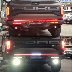 Car LED Rear Bumper Lamps For Ford Raptor SVT F150 2016-2023 Brake Light Turn Signal Backup Reflector Lamp Reverse Fog Taillight