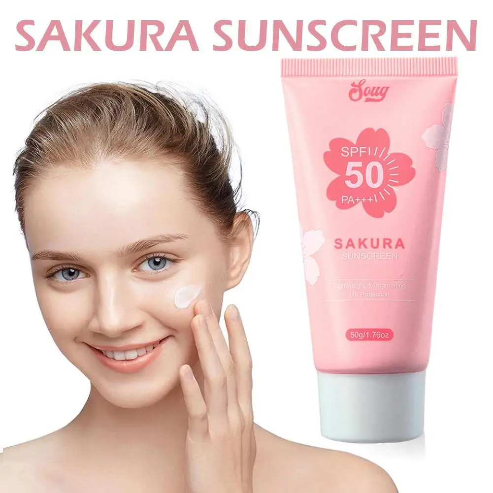 SOUG-Creme protetor solar para protetor solar facial, loção de isolamento, protetor da pele, hidratante relâmpago, SPF50