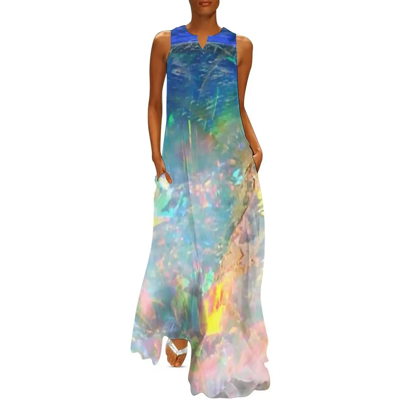

Ocean Opal Long Dress dress dresses Prom gown dresses korean style beach outfits for women Dress