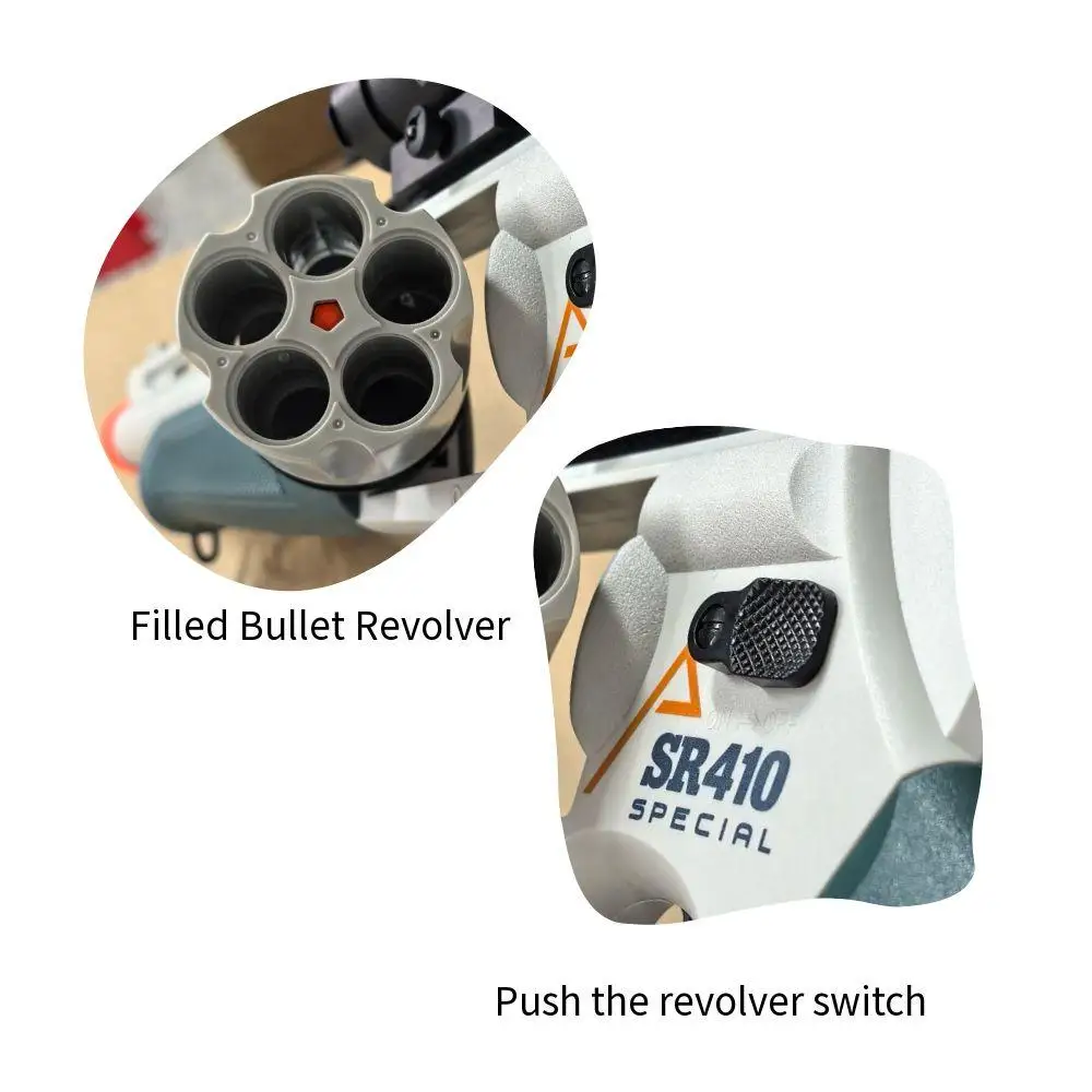 Pistola giocattolo Revolver Soft Bullet per un intrattenimento sicuro Revolver con design Soft Bullet - Sicura per un divertimento infinito