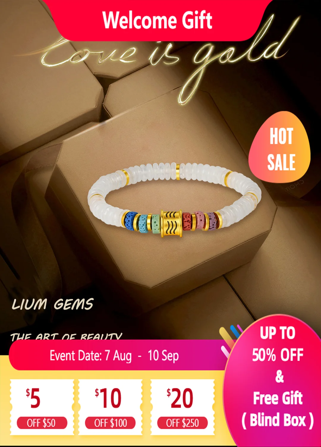 

LIUM GEMS NATURAL WHITE JADE FENGSHUI BRACELETS 24K GOLD VERMEIL 925 STERLING SILVER WATER NOURISHES WOOD CHINESE FIVE ELEMENTS
