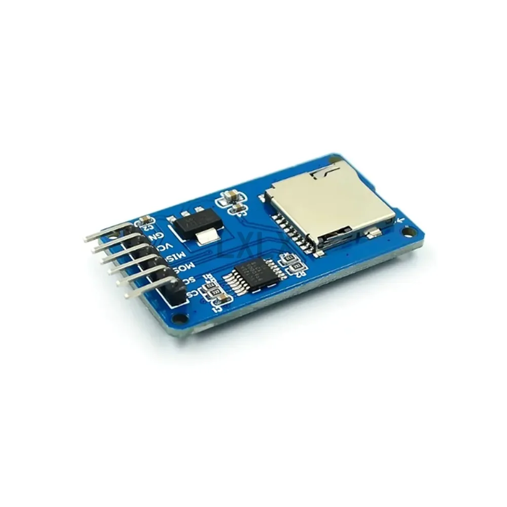 2PCS Micro SD Card Module Mini TF Card Adapter SPI Interface Level Conversion Power Supply Board for MCU Projects
