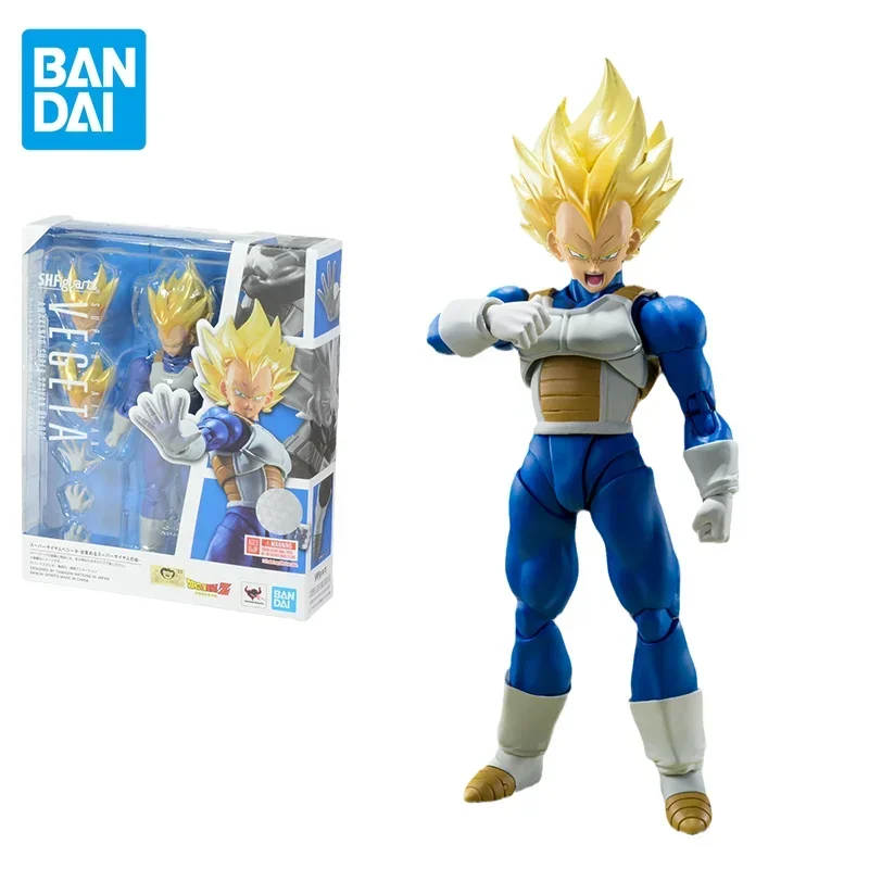 

Bandai Original Dragon Ball Anime Figure SHF Super Saiyan Vegeta IV Action Figure Toys for Kids Gift Collectible Model Ornaments