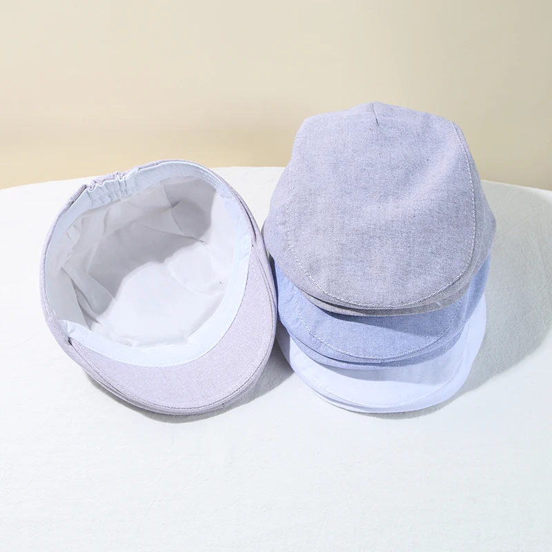 

Solid Color Kids Beret Fashion Children Forward Hat 2-5Year Boys Girls Outdoor Sun Visors Cotton Breathable Baby Duck Tongue Cap