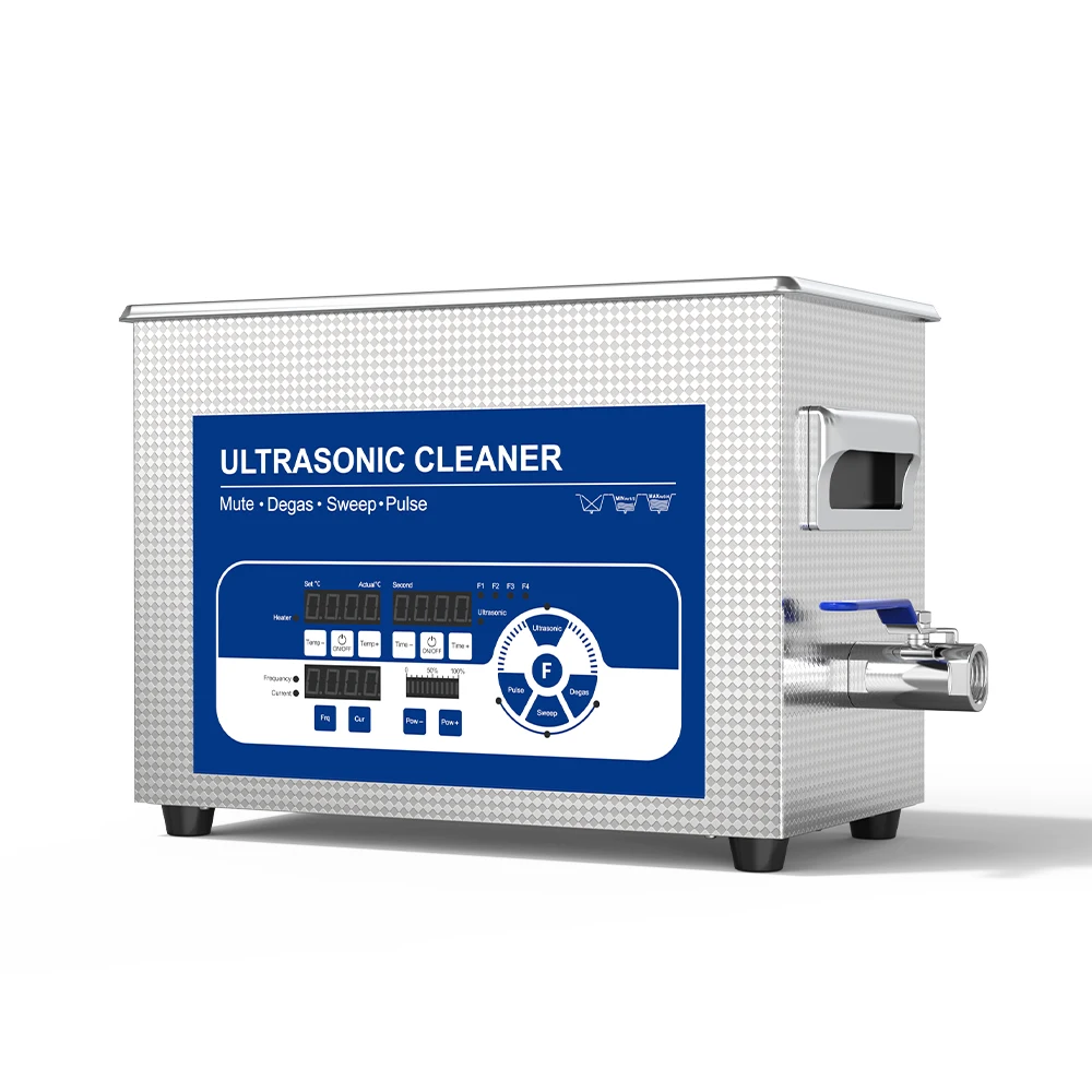 Portable 4.5L Digital Ultrasonic Cleaner Degas Cleaning Machine Heater Household Warches Glasses Coin Jade Spark Plug Dual-band