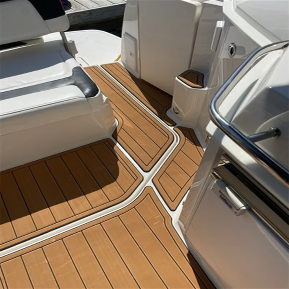 2012 Monterey 280 Кокпит Pad Boat EVA Foam Faux Teak Deck Floor Mat SeaDek MarineMat Gatorstep Style Самоклеящийся V283 K9H5