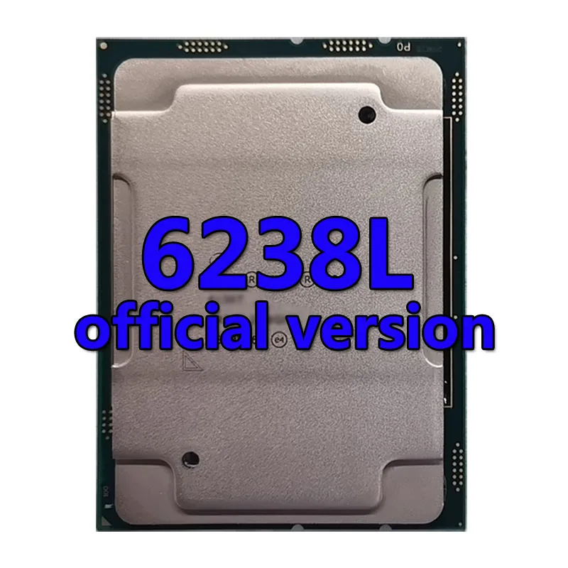 

Xeon Gold medal 6238L official version CPU 30.25MB 2.1GHZ 22Core/44Thread 145W Processor LGA3647 FOR C621 Server Motherboard