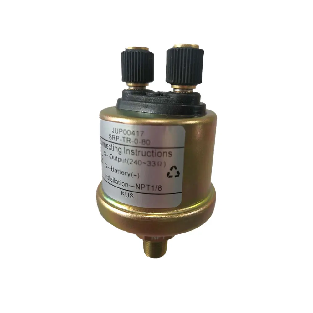 KUS Mechanical Oil Pressure Sensor NPT1/8-27(0-80PSI) 240-33ohm For Oil Pressure Meter Gauge