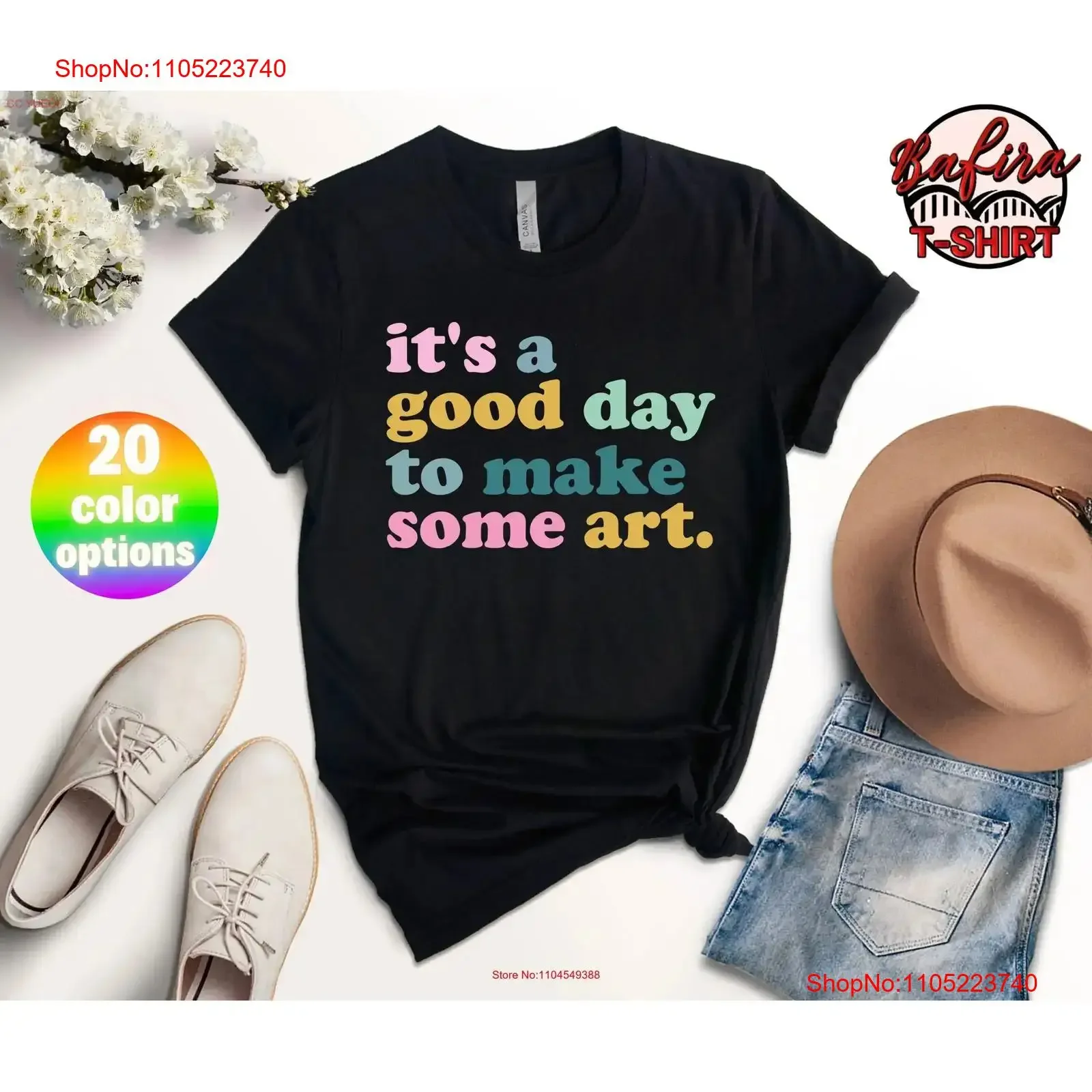 

It Is A Good Day To Make Some ArT T Shirt Lover Painter Artist Teacher vintage Washed Top For Everyday Wear Slightly Unisex