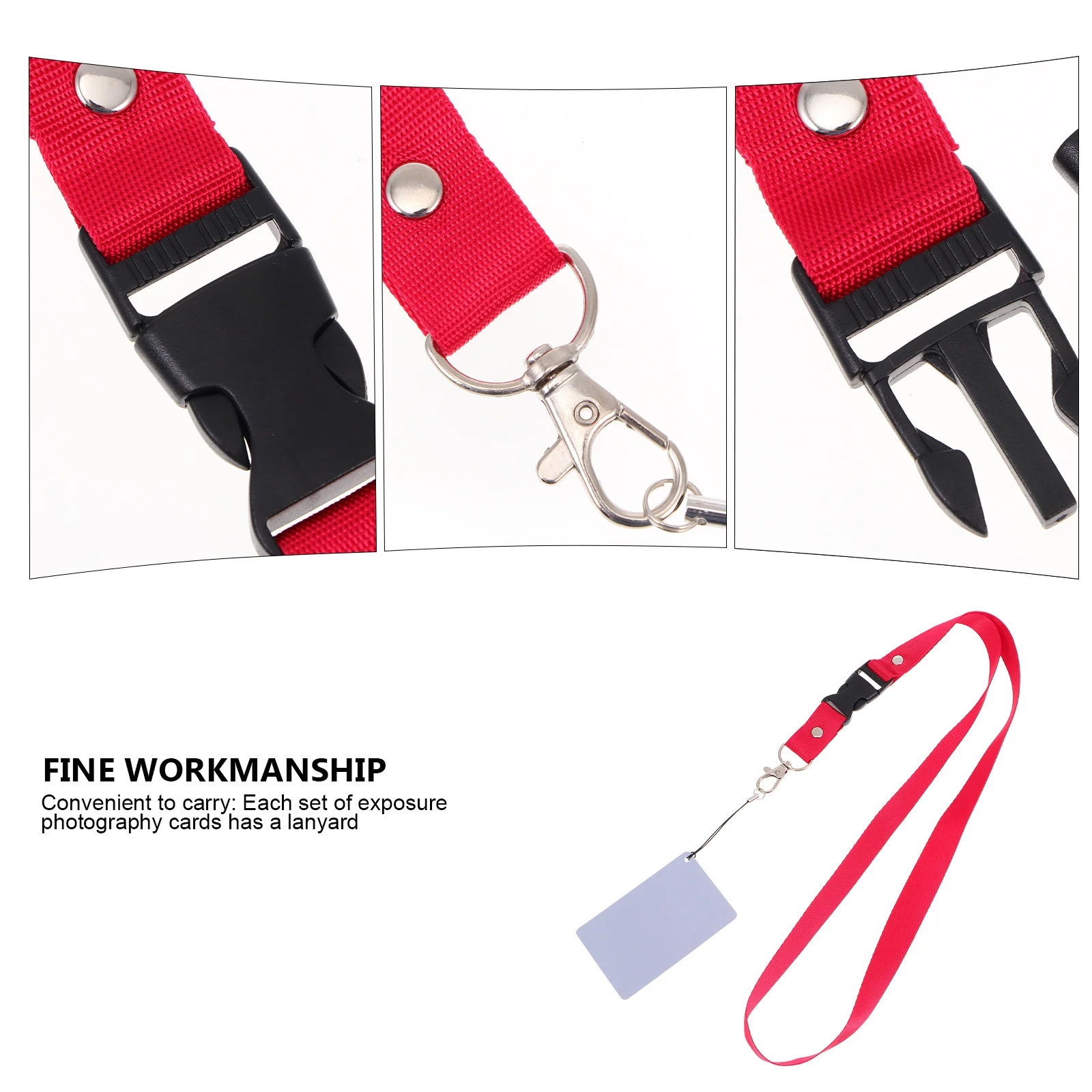 9 قطع بطاقة توازن بيضاء للتصوير الفوتوغرافي لفيلم الفيديو كاميرا مدقق قوي مقاوم للماء محايد رمادي أبيض أسود معايرة عدة #3