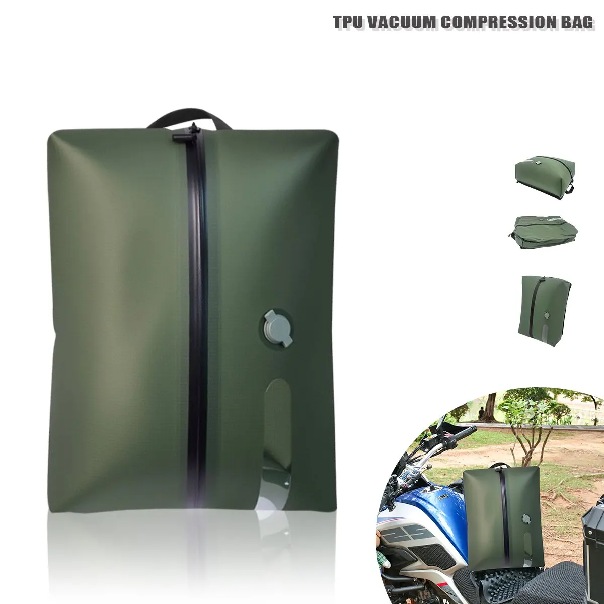 Travel Vacuum Seal Bag Reusable Clothing Storage Bags Space Saver Outdoor Compression Bags for Suitcases Backpack Luggage