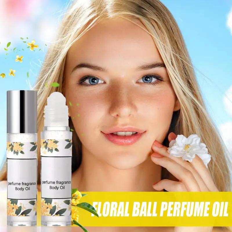 Rose Floral Perfume Men Roll on Perfume Oil Fragrance Women Body Oil for Gathering Elegant Womens Mist for Daily Wear