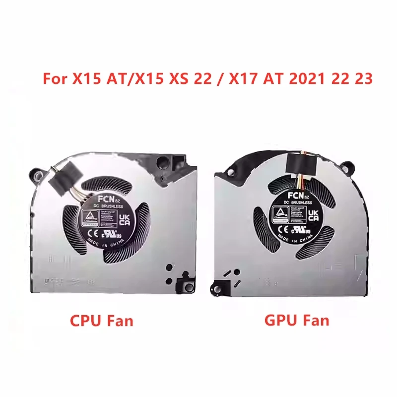 New Original Laptop CPU GPU Cooling fans For Colorful X15 AT/X15 XS 22 / X17 AT 2021 2022 2023